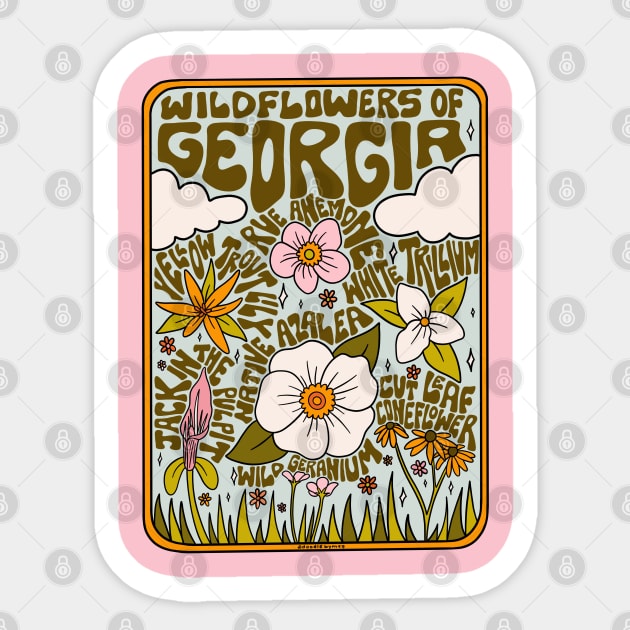 Georgia Wildflowers Sticker by Doodle by Meg